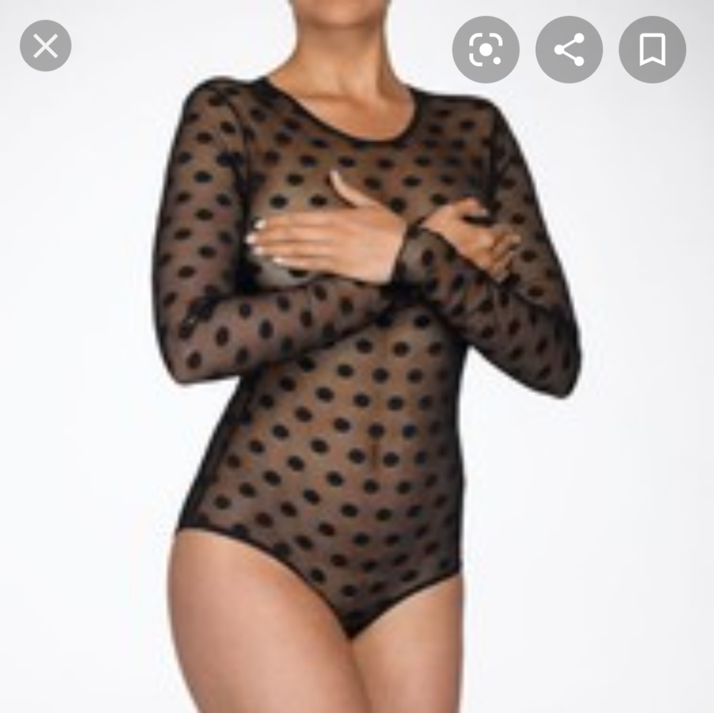 Hanky Panky Long Sleeve Bodysuit NWOT